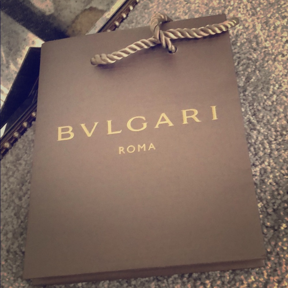 Small BVLGARI shopping bag